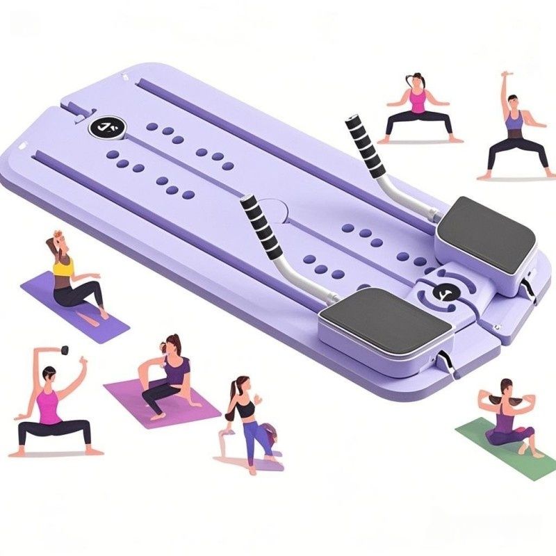 1pc Multi-Functional Folding Abdominal Exercise Board - PP Material, Uncharged, Portable Home Workout Equipment for Waist, Buttocks, Leg Toning and Shaping, Gym Accessories